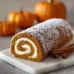 Fall Pumpkin Spice Roll Cake - theamazingfood Recipe