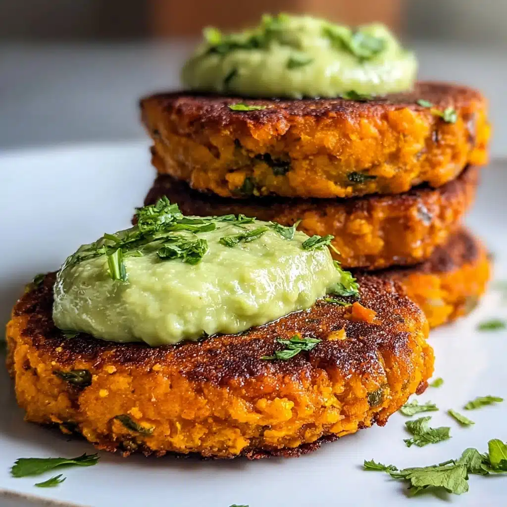 Sweet potato patties with lentils delightfully glazed! Recipe - Recipe Image
