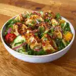 Crispy Dumpling Salad with Spicy Soy Dressing Recipe