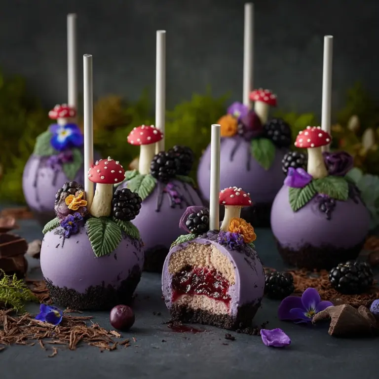 Forbidden Forest Blackberry Cheesecake Pops Recipe