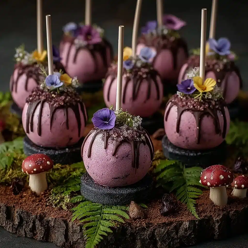 Forbidden Forest Blackberry Cheesecake Pops Recipe - Recipe Image