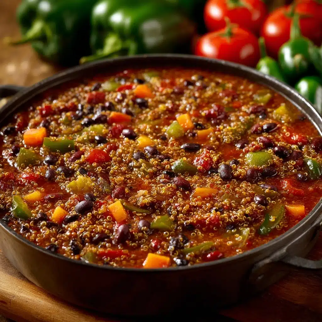 One-Pot Quinoa and Black Bean Chili Recipe - Recipe Image