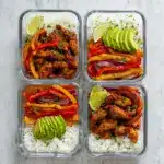 Chicken Fajita Meal Prep Bowls Recipe