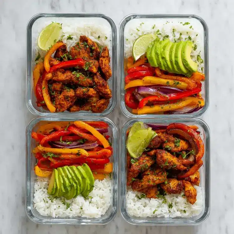 Chicken Fajita Meal Prep Bowls Recipe