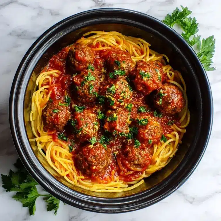 Crockpot Spaghetti and Meatballs Recipe