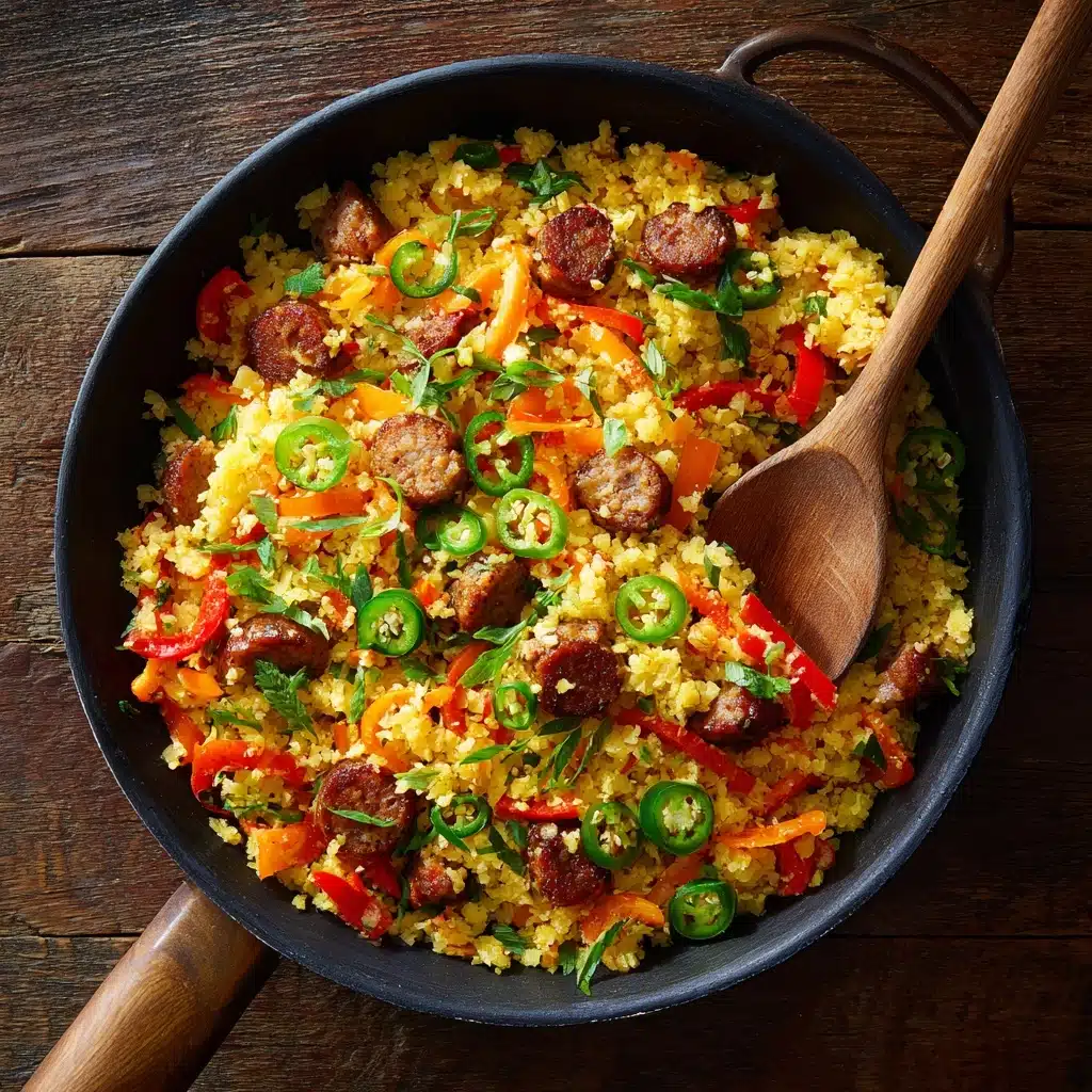 20-Minute Spicy Cauliflower Rice With Ground Turkey Recipe - Recipe Image