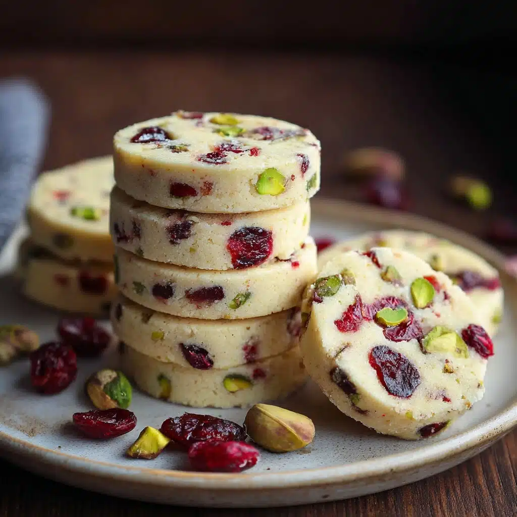 Cranberry Pistachio Shortbread Recipe