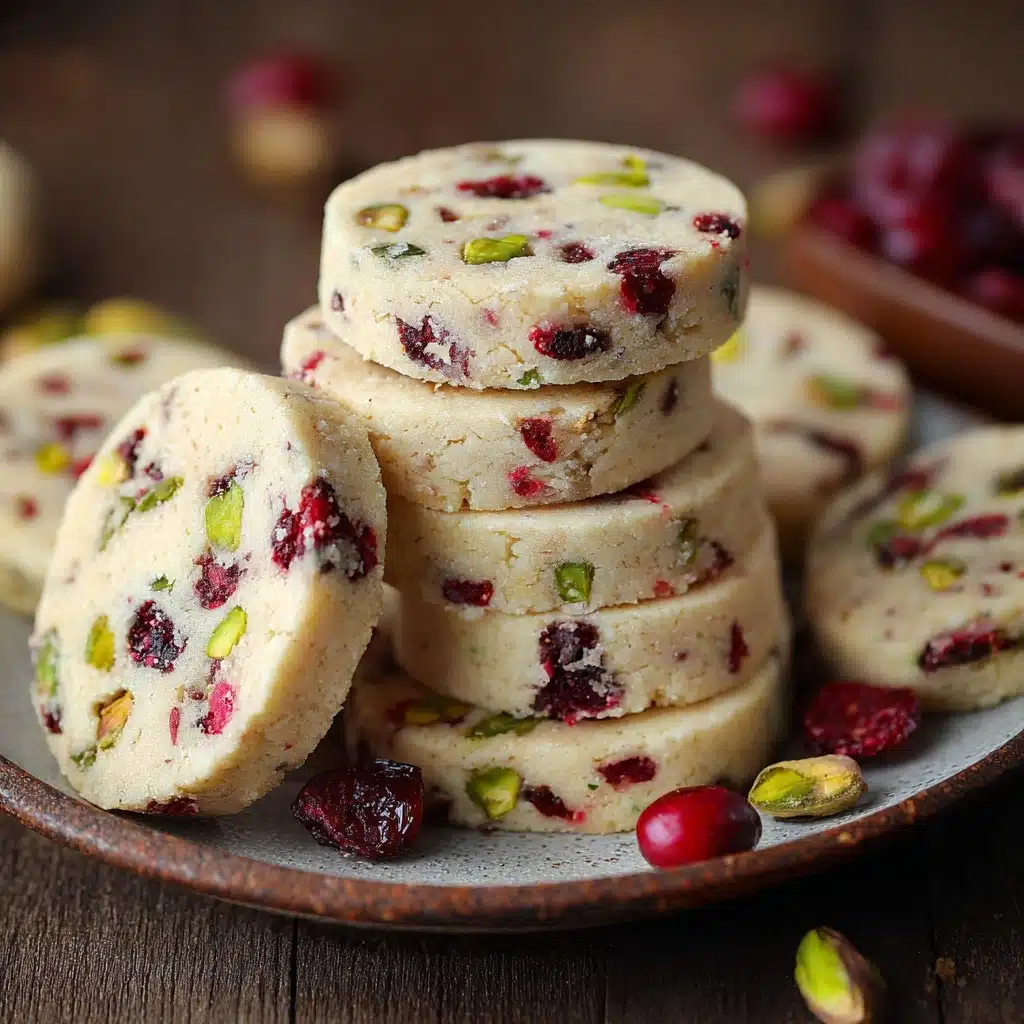 Cranberry Pistachio Shortbread Recipe - Recipe Image