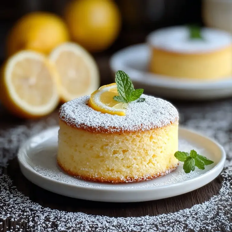 Lemon Soufflé Delights Recipe