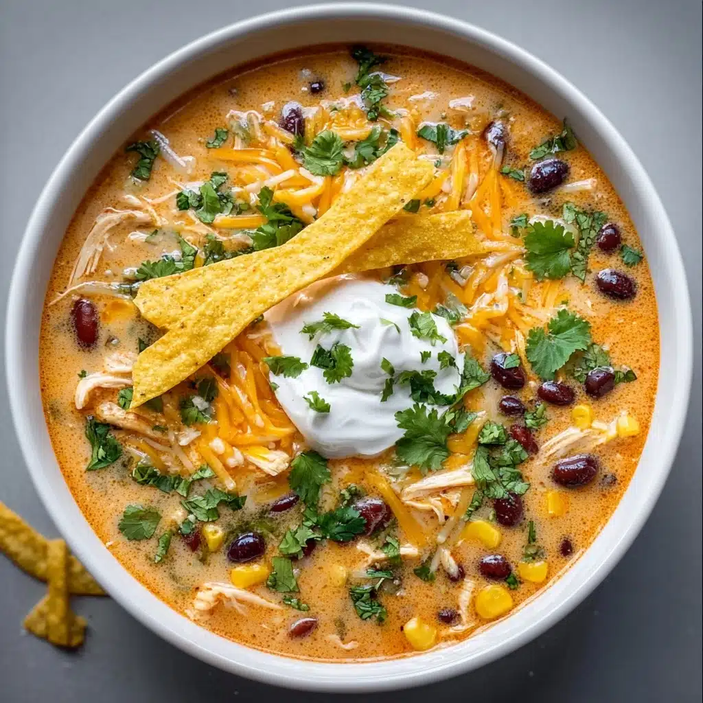 Creamy Chicken Enchilada Soup Recipe - Recipe Image