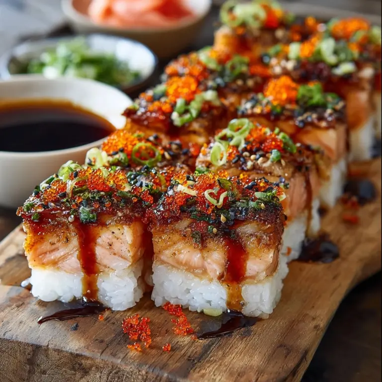 Spicy Salmon Sushi Bake Recipe