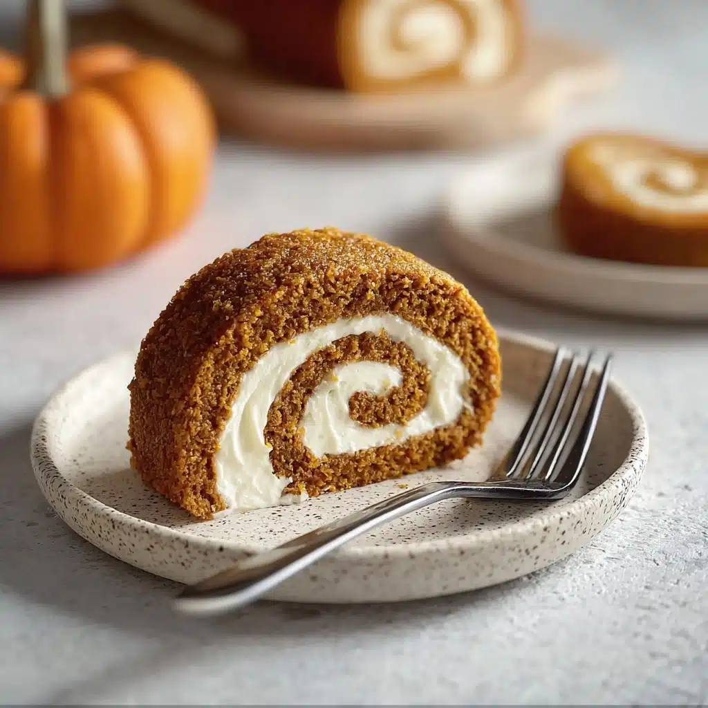 Fall Pumpkin Spice Roll Cake - theamazingfood Recipe - Recipe Image