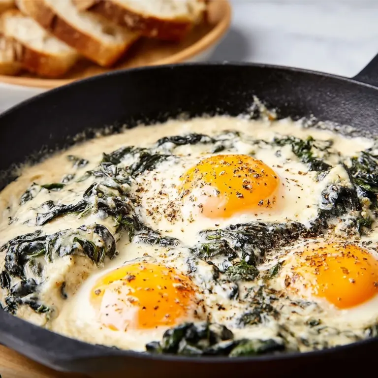 Baked Eggs Florentine Recipe