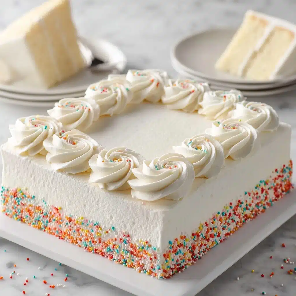 White Texas Sheet Cake Recipe - Recipe Image