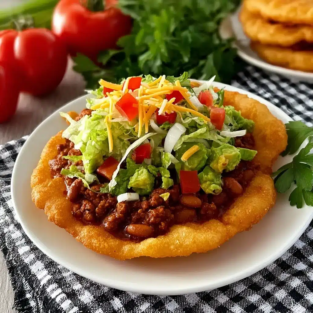 Homemade Navajo Taco (Indian Fry Bread) Recipe - Recipe Image