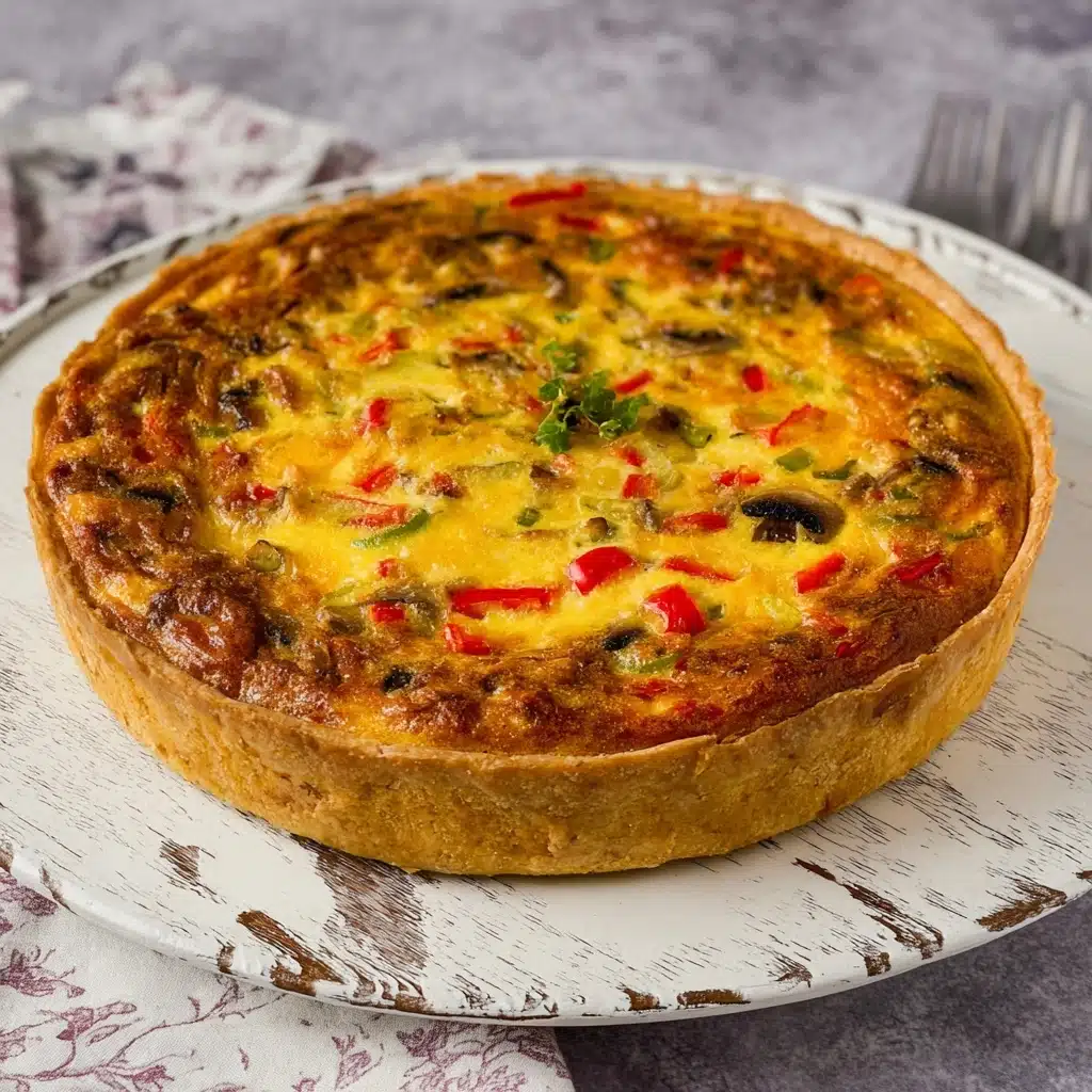 Best Hash Brown Crust Quiche Recipe with Prosciutto Recipe