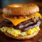 Steak Egg and Cheese Bagel Recipe