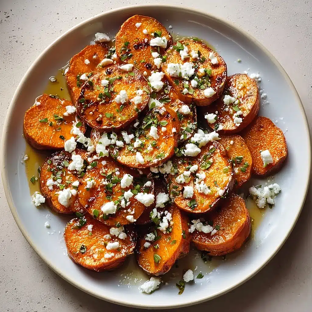 Delicious Honey Feta Sweet Potato Rounds Recipe