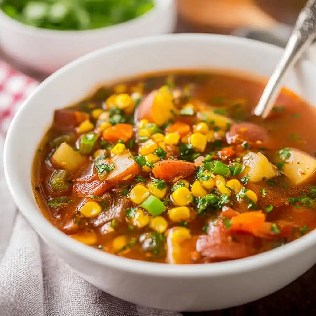 Slow Cooker Beef and Vegetable Soup Recipe - Recipe Image
