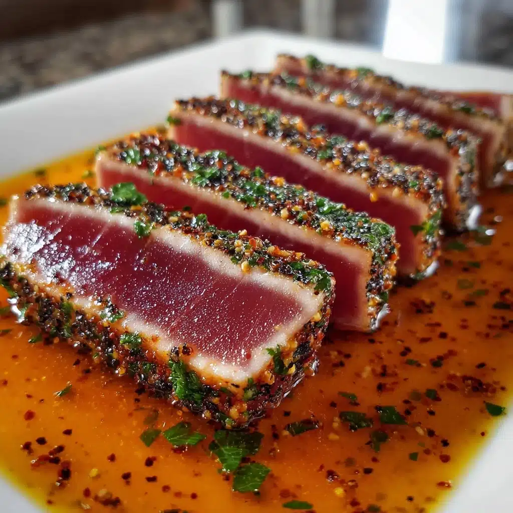 Amazing Garlic Butter Ahi Tuna: 5-Minute Pure Joy Recipe - Recipe Image