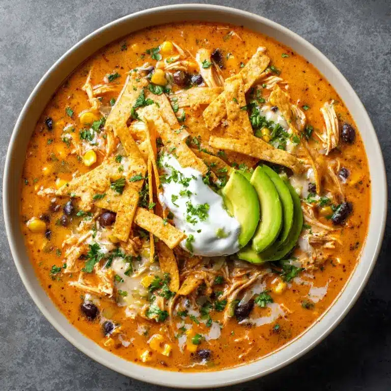 Creamy Chicken Tortilla Soup Recipe