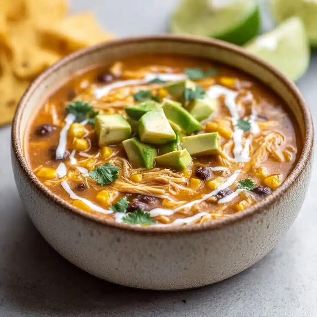 Creamy Chicken Enchilada Soup Recipe - Recipe Image