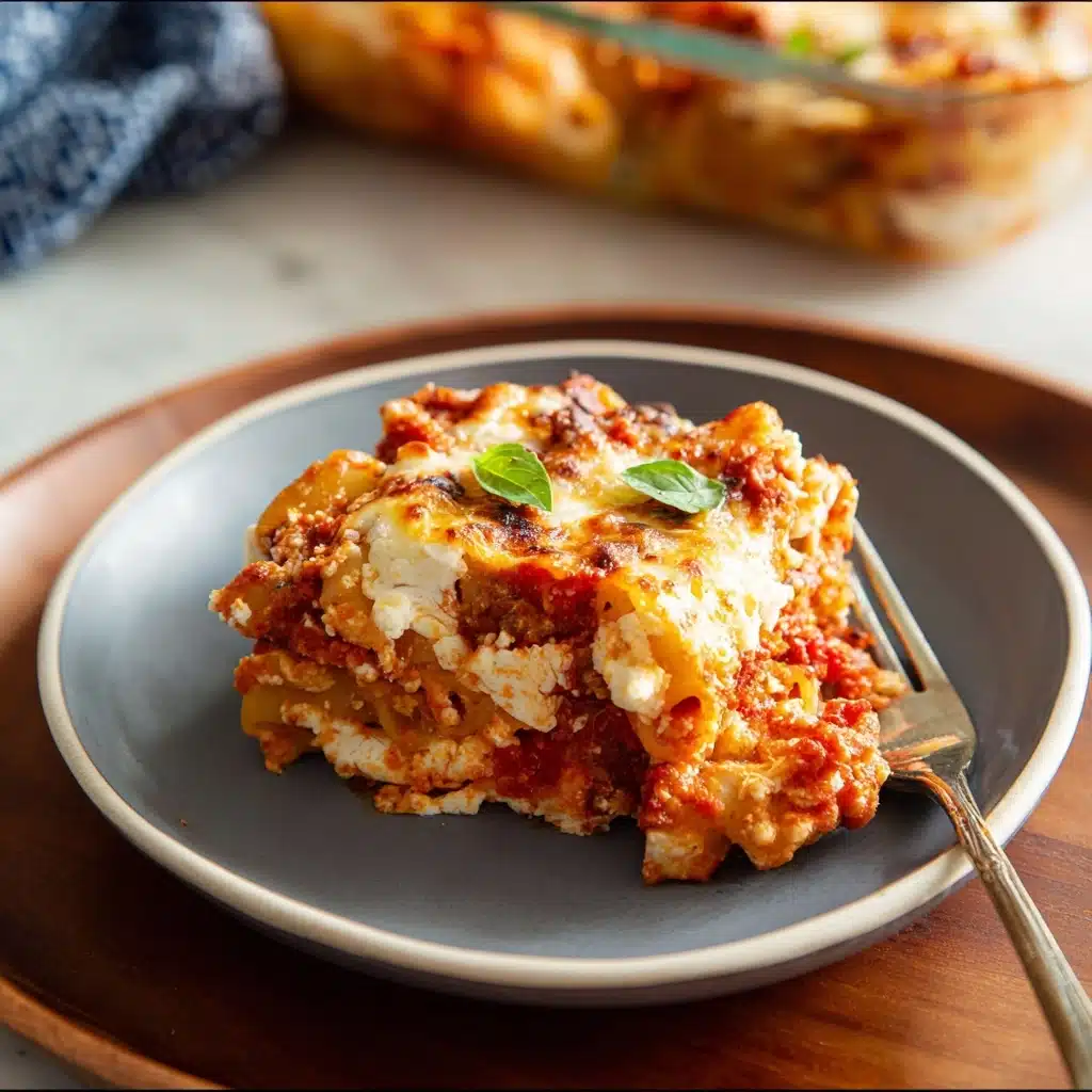 Baked Ziti with Roasted Vegetables Recipe - Recipe Image
