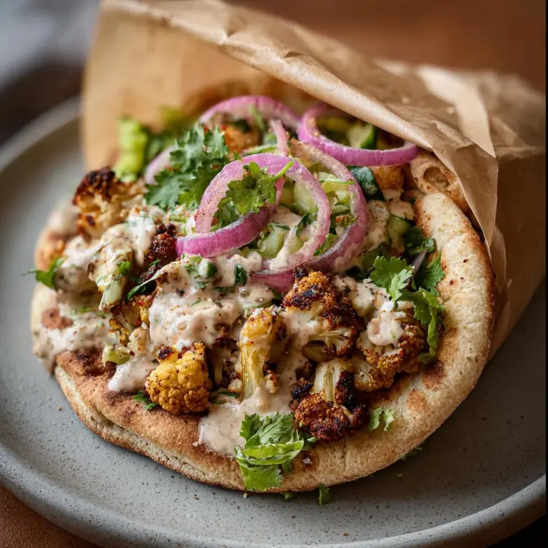 Chili Lime Chickpea Cauliflower Wrap Recipe