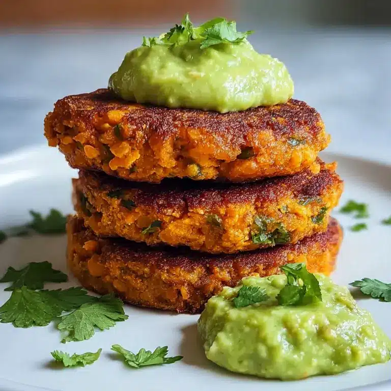 Sweet potato patties with lentils delightfully glazed! Recipe
