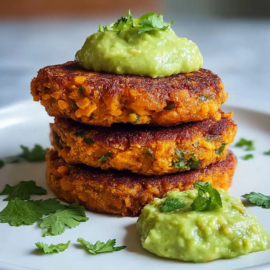 Sweet potato patties with lentils delightfully glazed! Recipe - Recipe Image