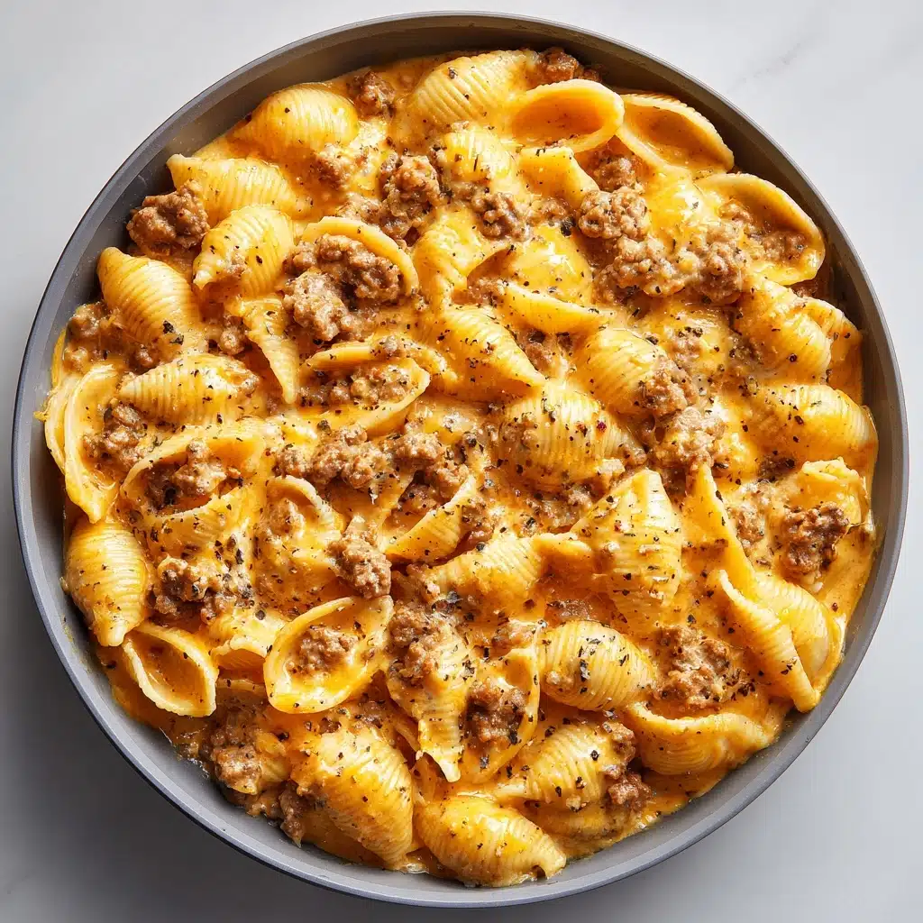 Creamy Beef and Shells Recipe - Recipe Image