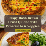 Best Hash Brown Crust Quiche Recipe with Prosciutto Recipe