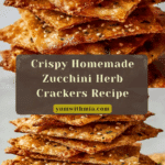 Bake Zucchini Herb Crackers for a Healthy Crunch Recipe