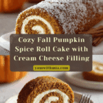 Fall Pumpkin Spice Roll Cake - theamazingfood Recipe