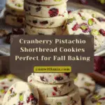 Cranberry Pistachio Shortbread Recipe