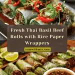 Thai Basil Beef Rolls Recipe