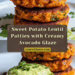 Sweet potato patties with lentils delightfully glazed! Recipe