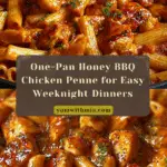 One-Pan Tangy Honey BBQ Chicken Penne Recipe
