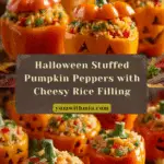 Pumpkin Peppers – Stuffed Peppers with a Halloween Twist Recipe