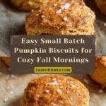 Small batch pumpkin biscuits Recipe