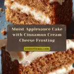 Applesauce Cake with Cinnamon Cream Cheese Frosting Recipe