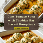 Best Tomato Soup with Cheddar Bay Dumplings Recipe