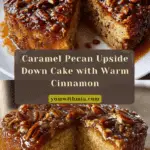 Caramel Pecan Upside Down Cake with Cinnamon Bliss Recipe