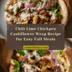 Chili Lime Chickpea Cauliflower Wrap Recipe