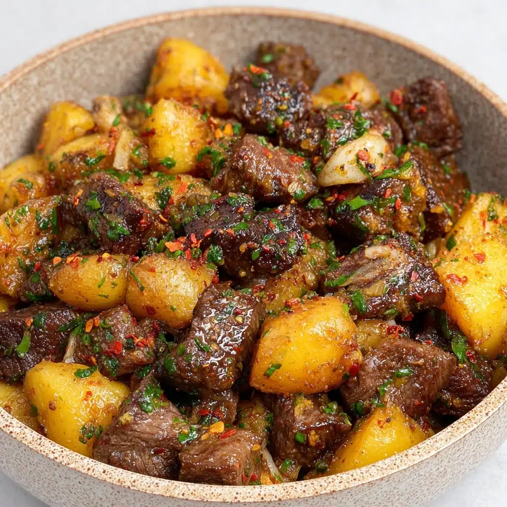 Garlic Butter Steak and Potatoes Recipe - Recipe Image