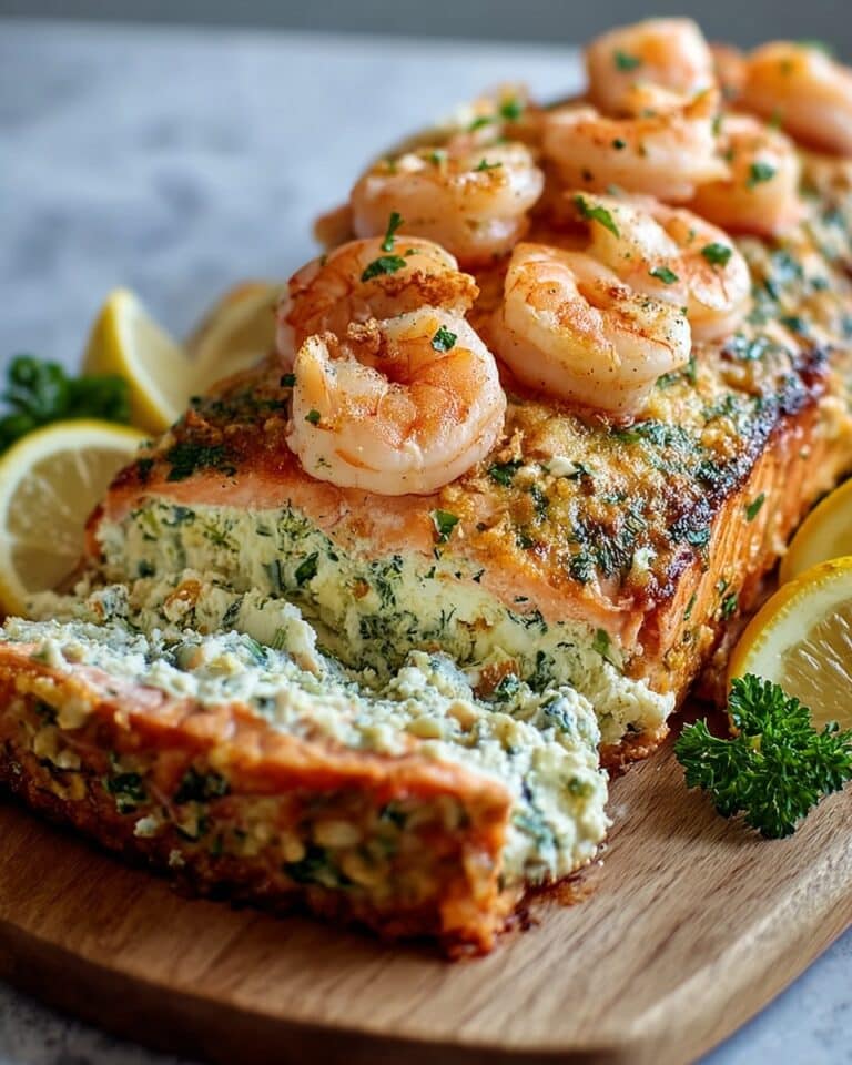 Crab and Shrimp Stuffed Salmon Recipe