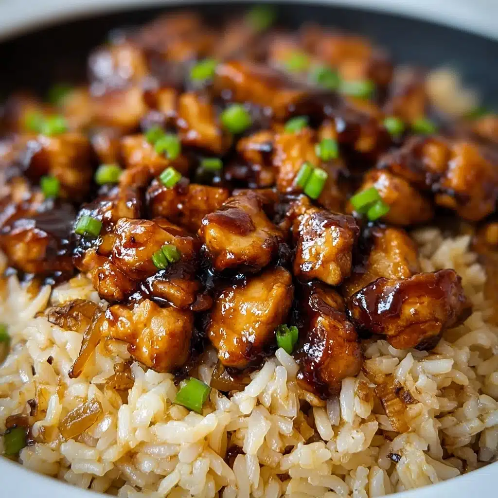 Honey BBQ Chicken Rice Recipe