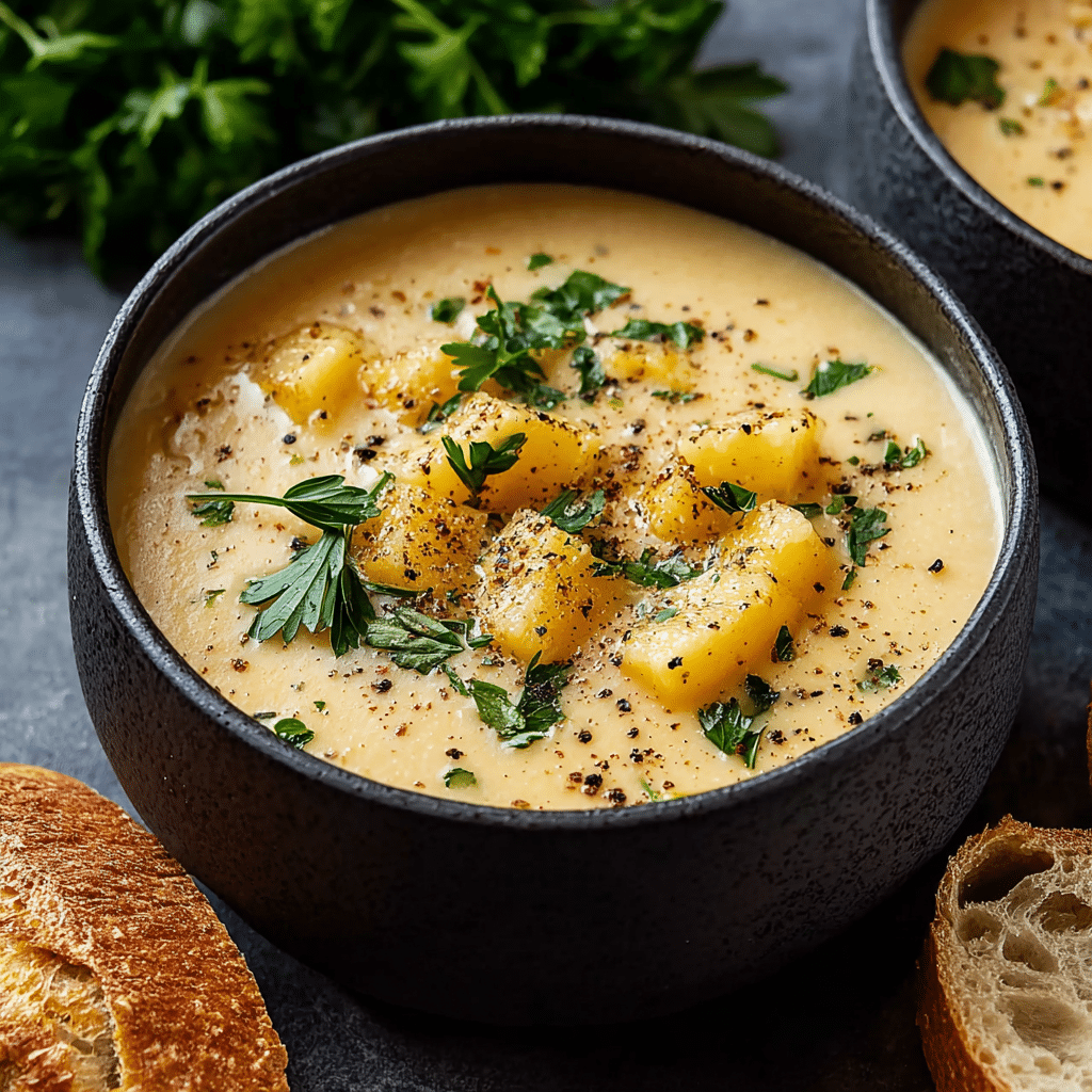 Garlic Potato Soup: The Ultimate Bowl of Cozy Comfort Recipe - Recipe Image