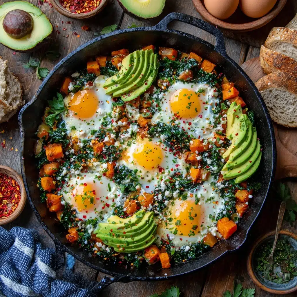 Sweet Potato and Kale Hash with Avocado Recipe - Recipe Image