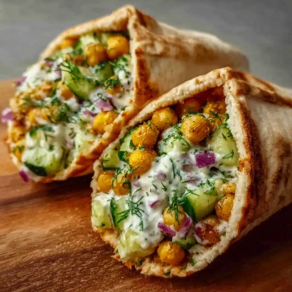 Cucumber Chickpea Pita Pockets Recipe - Recipe Image